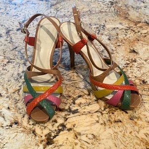 Nine West multi-colored Sandal Heel